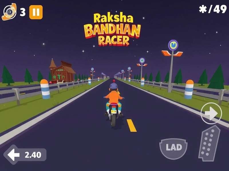 Raksha Bandhan Racer Game Screenshot